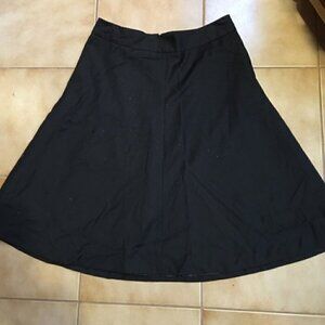 NWT Merona Fully Lined Wool Blend Circle Black Skirt Size 14